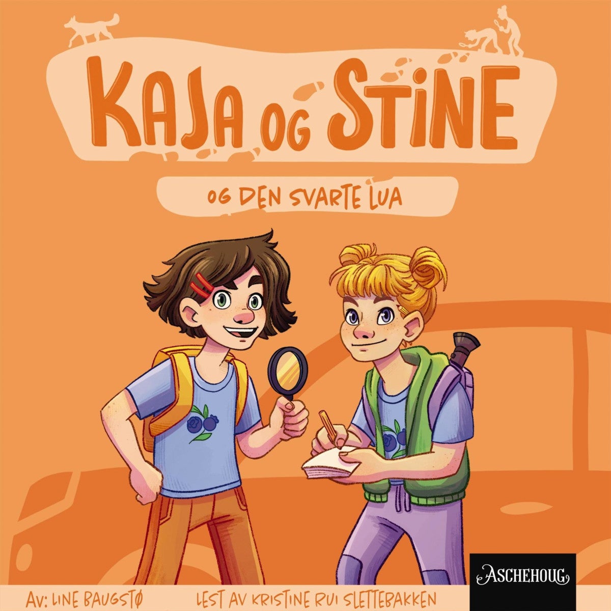 Bilde av Kaja Og Stine Og Den Svarte Lua Av Line Baugstø