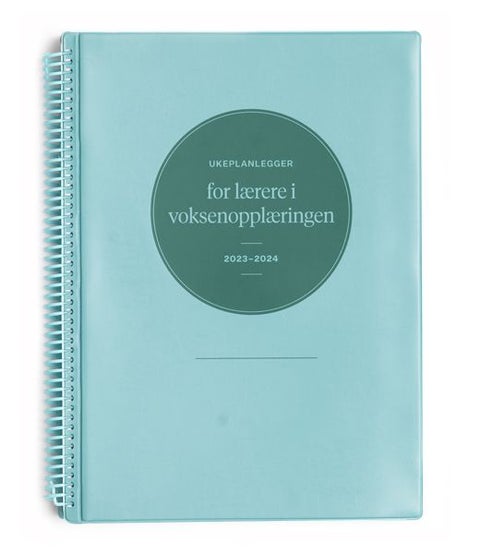 Ukeplanlegger for lærere i voksenopplæringen 2023 - 2024