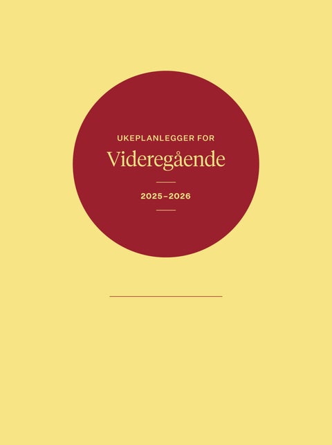 Ukeplanlegger videregående 2025-2026