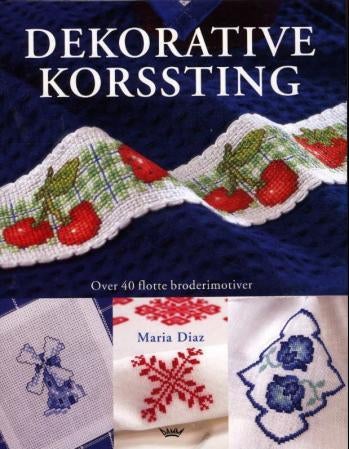 Dekorative korssting - over 40 flotte broderimotiver