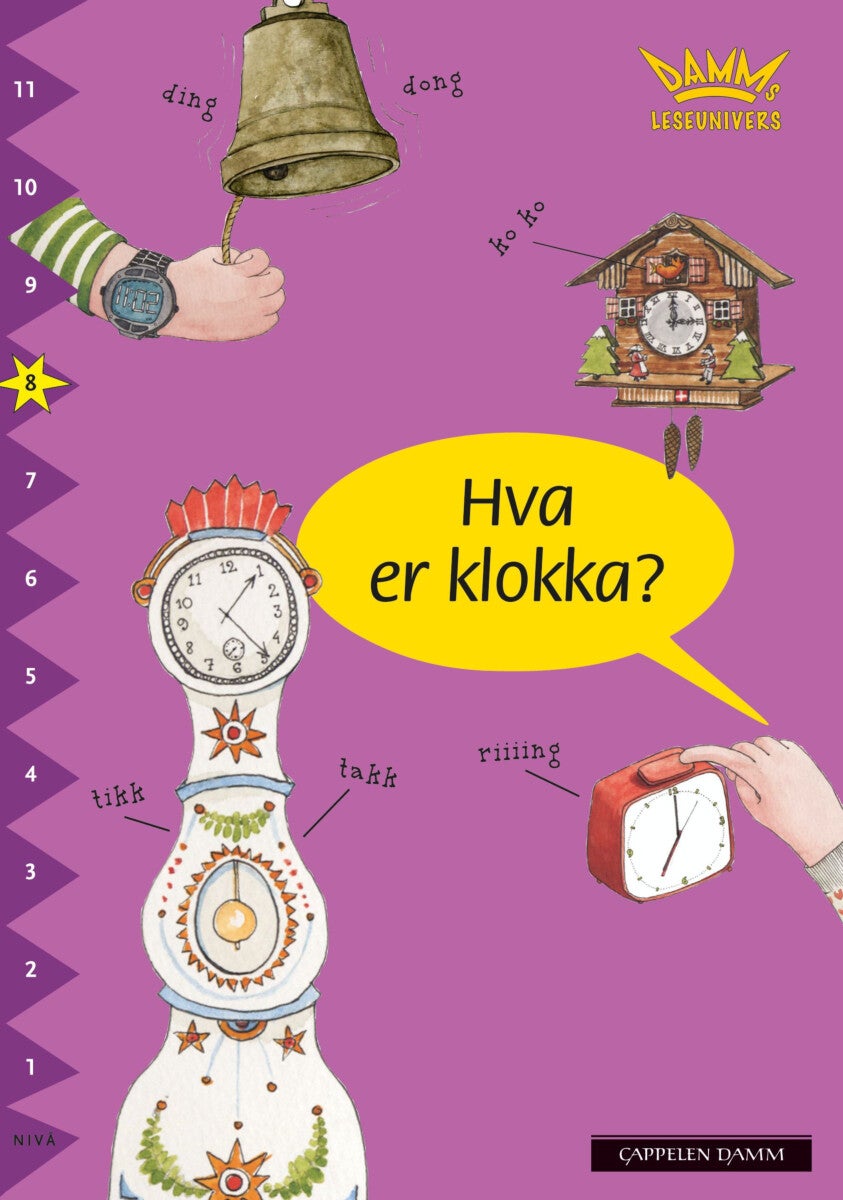 Hva er klokka? - nivå 8