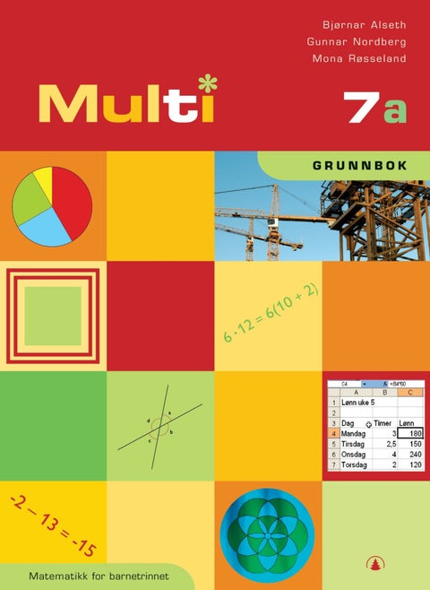 Multi 7a - grunnbok : matematikk for barnesteget