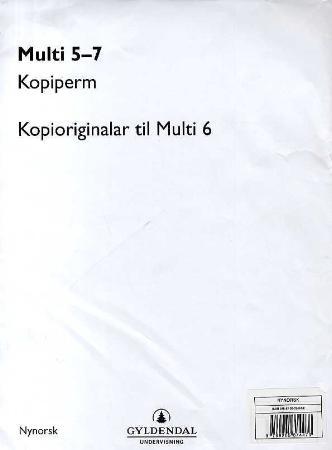 Multi 5-7 - kopiperm : kopioriginalar til Multi 6