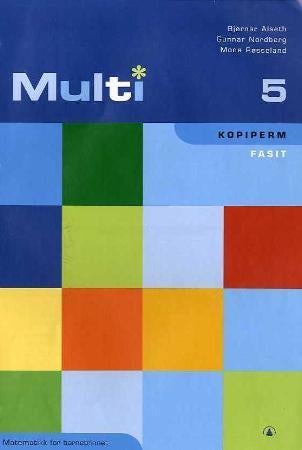 Multi 5 - kopiperm : fasit : matematikk for barnetrinnet