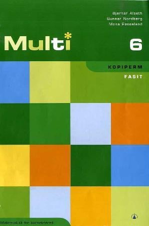 Multi 6 - kopiperm : fasit : matematikk for barnetrinnet