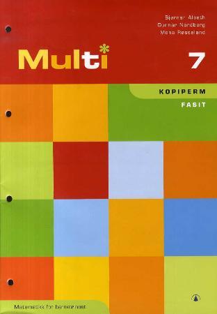 Multi 7 - kopiperm : fasit : matematikk for barnetrinnet