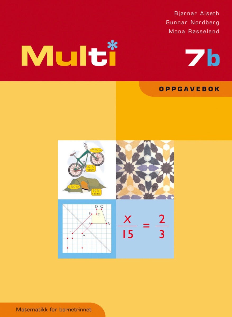 Multi 7b - oppgavebok : matematikk for barnetrinnet