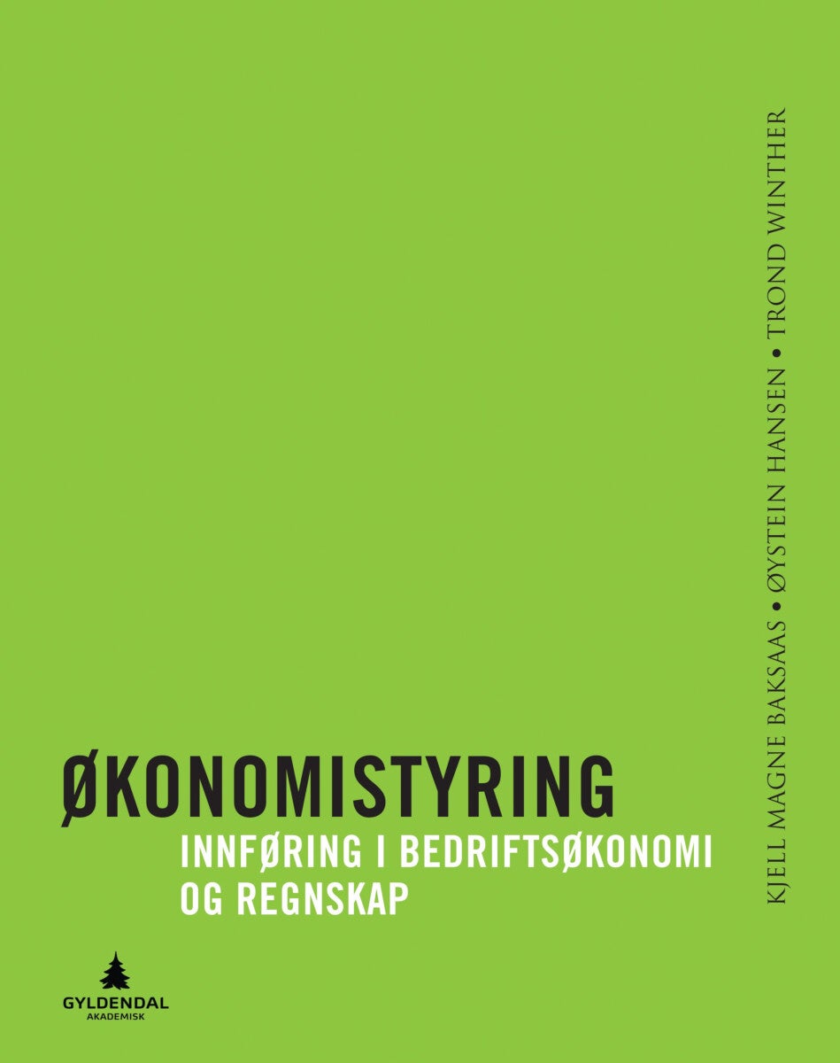 Økonomistyring - innføring i bedriftsøkonomi og regnskap