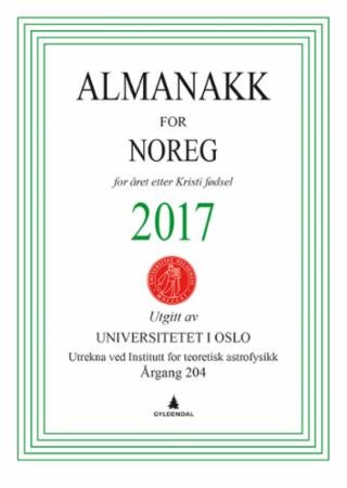 Almanakk for Noreg 2017 - for året etter Kristi fødsel