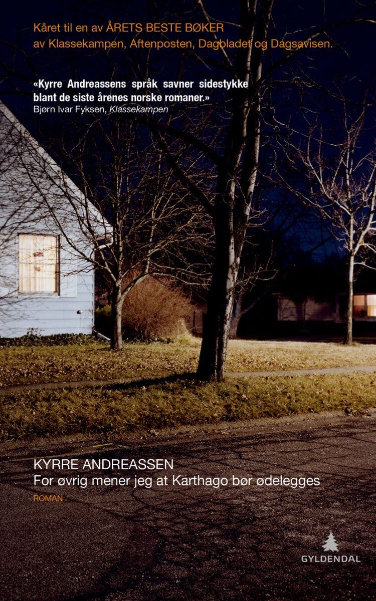 For øvrig mener jeg at Karthago bør ødelegges - roman