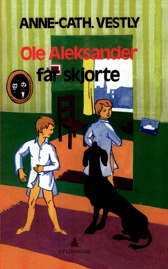 Ole Aleksander får skjorte av Anne-Cath. Vestly