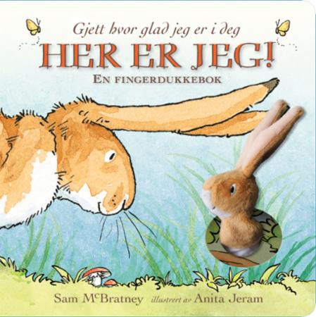 Her er jeg! - gjett hvor glad jeg er i deg : en fingerdukkebok