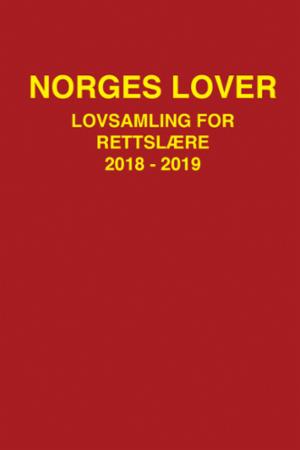 Norges lover - lovsamling for rettslære 2018-2019