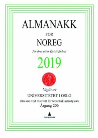 Almanakk for Noreg 2019 - for året etter Kristi fødsel