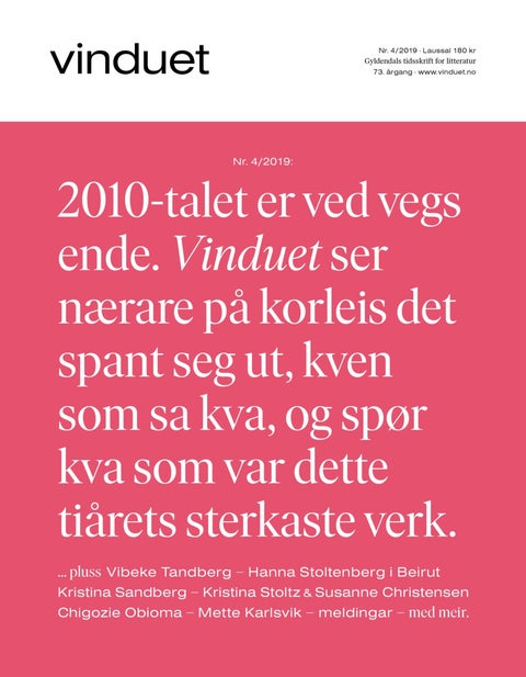 Vinduet. Nr. 4 2019