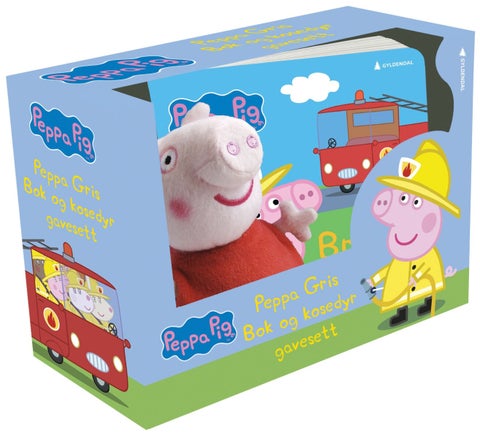 Peppa Gris. Bok og kosedyr gavesett
