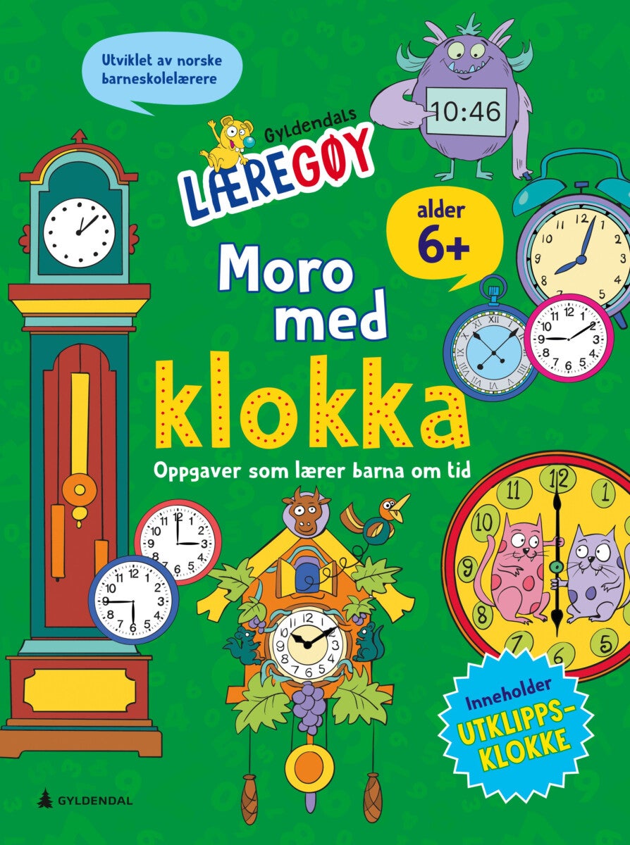 Moro med klokka - oppgaver som lærer barna om tid