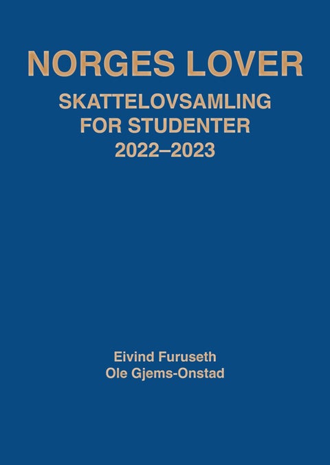 Norges lover - skattelovsamling for studenter 2022-2023