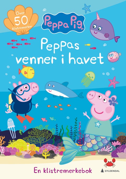Peppas venner i havet - en klistremerkebok