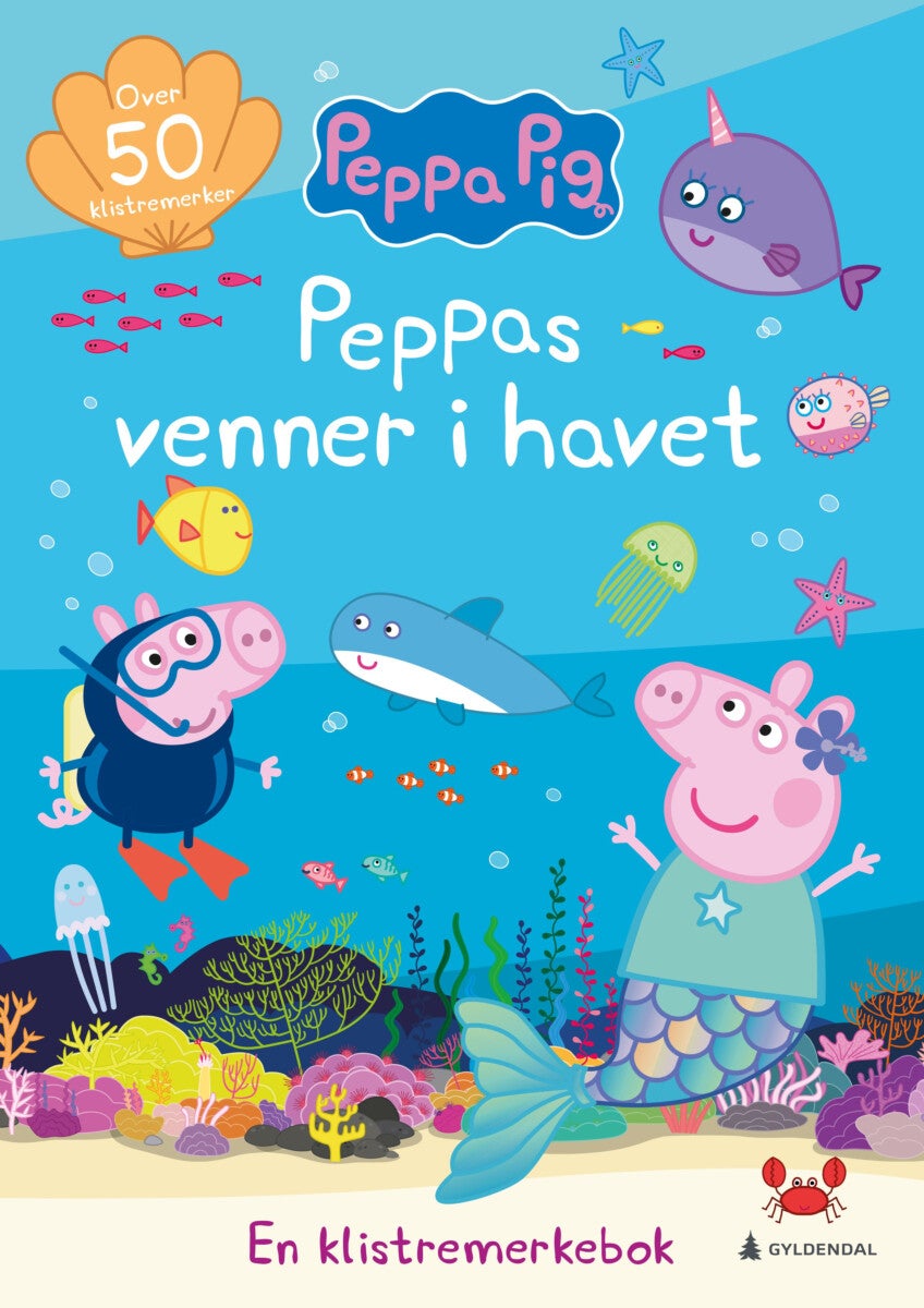 Peppas venner i havet - en klistremerkebok