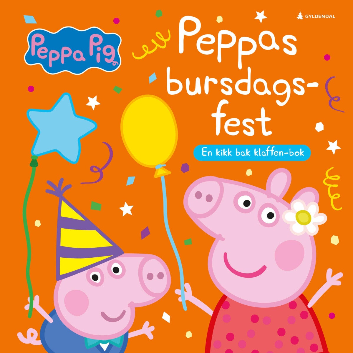 Peppas bursdagsfest - en kikk bak klaffen-bok