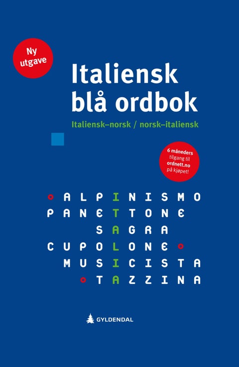Italiensk blå ordbok - italiensk-norsk / norsk-italiensk