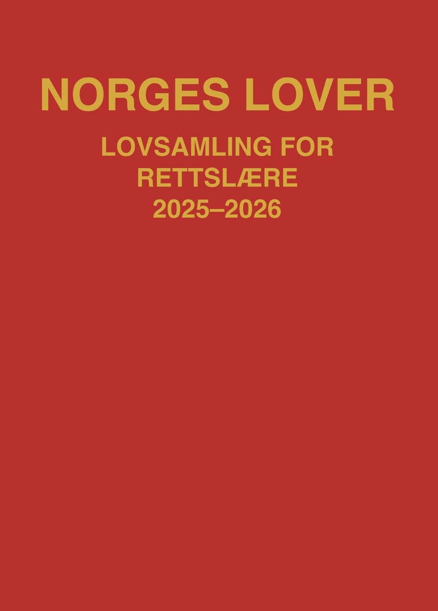 Norges lover - lovsamling for rettslære 2025-2026