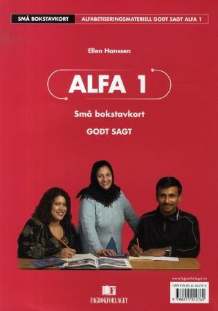 Alfa 1. Godt sagt. Små bokstavkort - alfaboksen; små bokstavkort