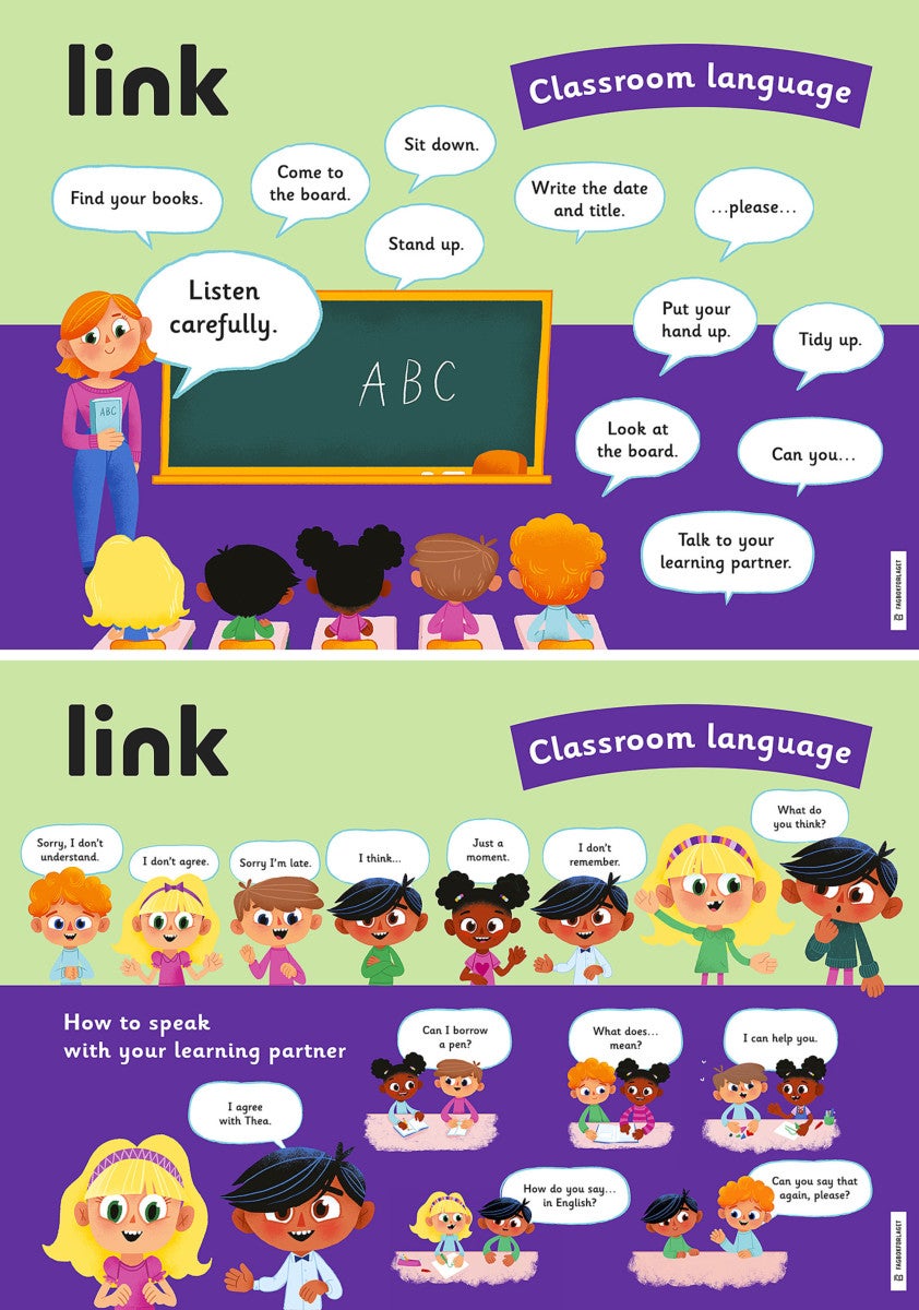Link plakater 3. Classroom language