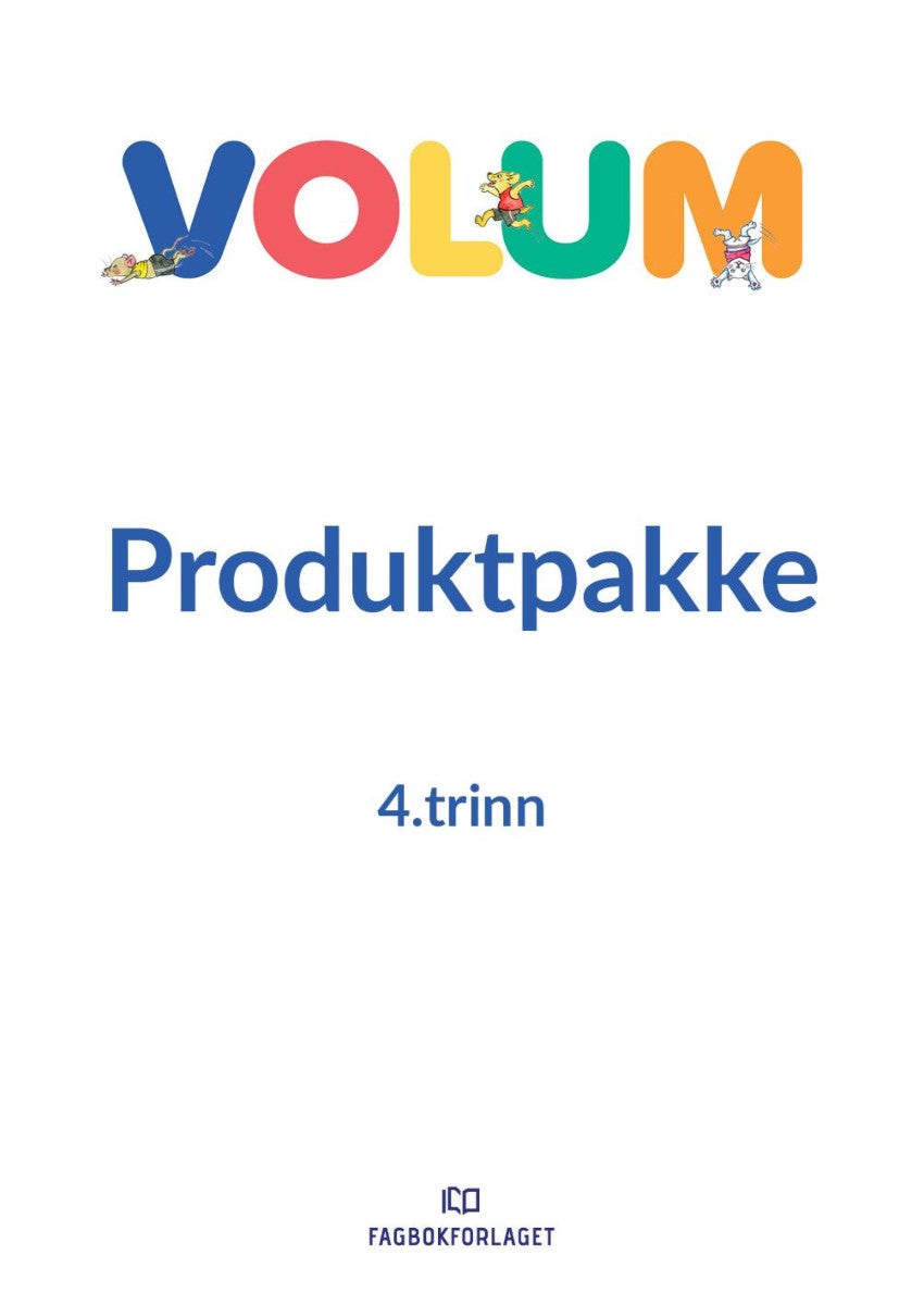 Volum trinnpakke 4 - alle elevbøker og nettressurs på 4. trinn