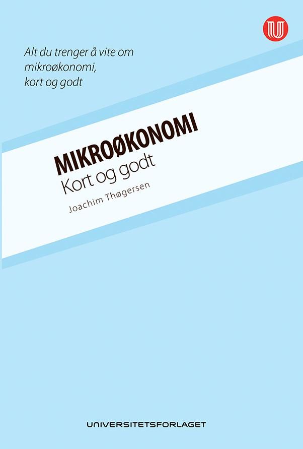 Bilde av Mikroøkonomi Av Joachim Thøgersen