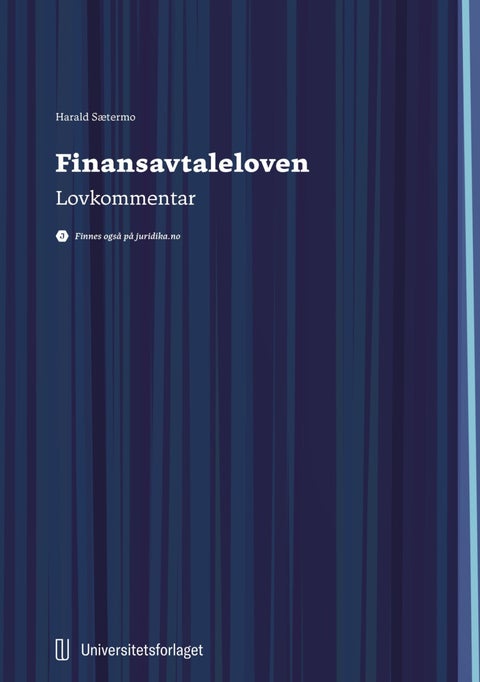 Finansavtaleloven - lovkommentar