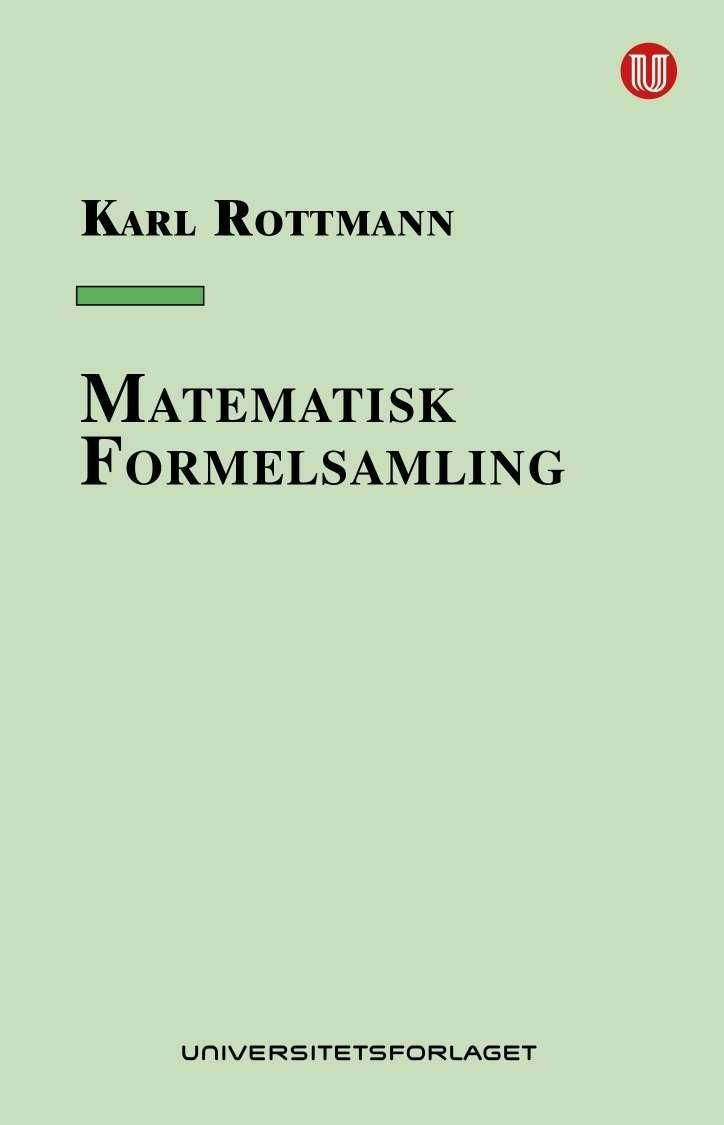 Bilde av Matematisk Formelsamling Av Karl Rottmann