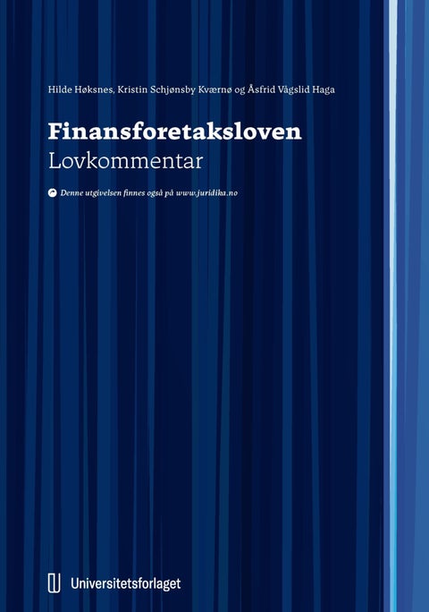 Finansforetaksloven - lovkommentar