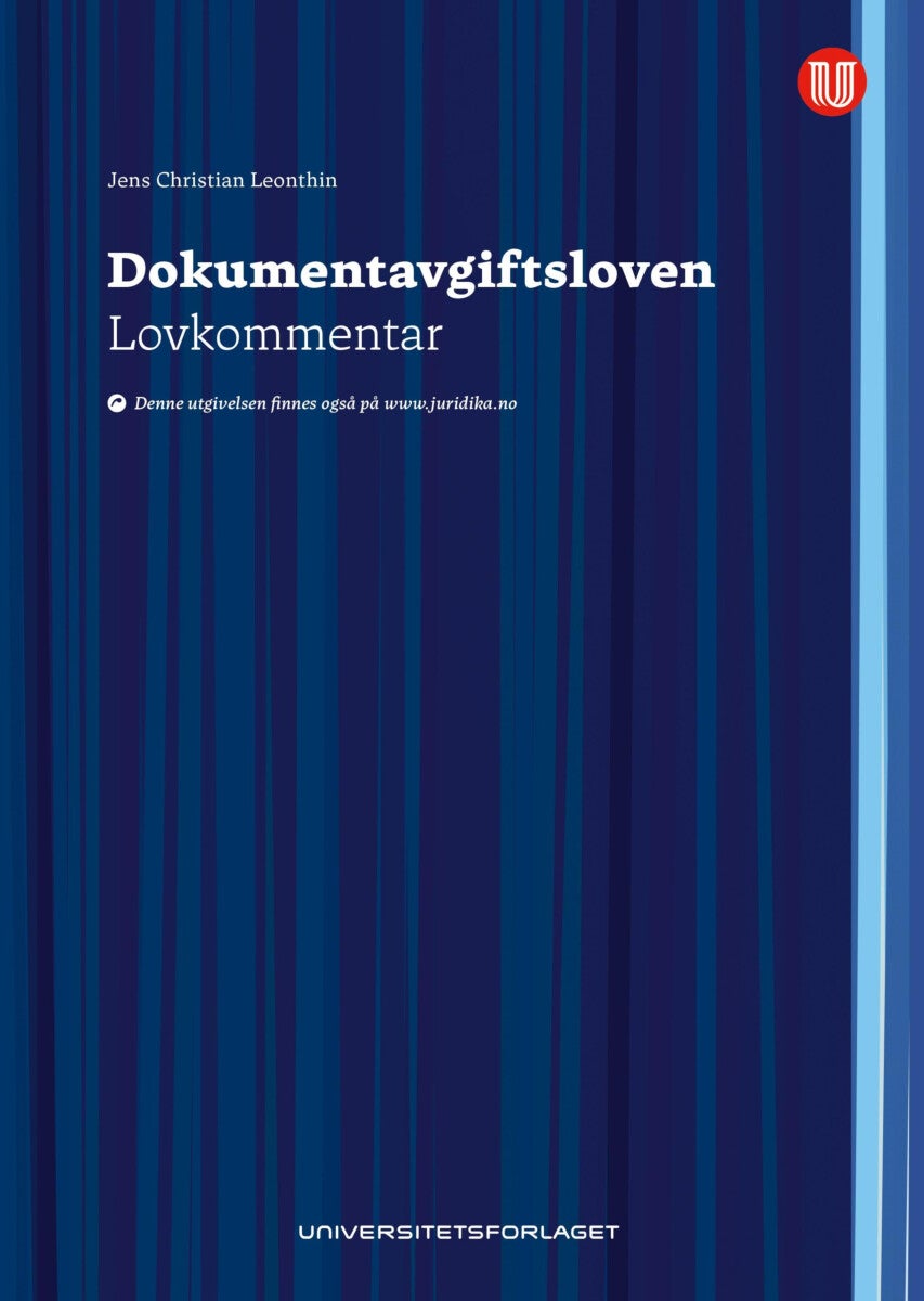 Dokumentavgiftsloven - lovkommentar