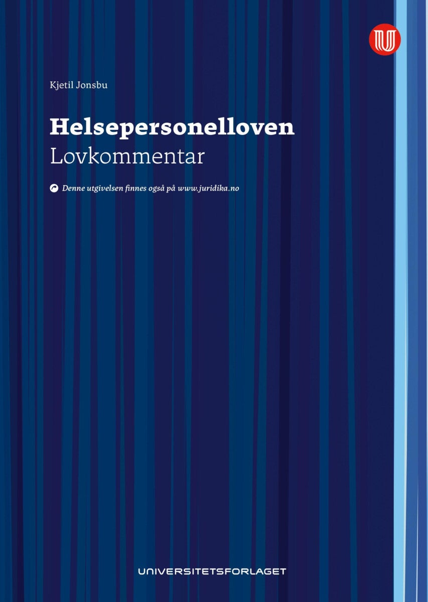 Helsepersonelloven - lovkommentar