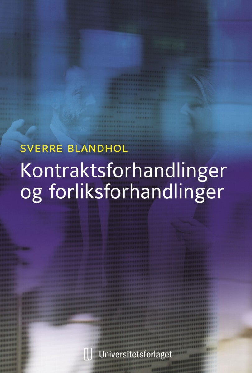 Bilde av Kontraktsforhandlinger Og Forliksforhandlinger Av Sverre Blandhol