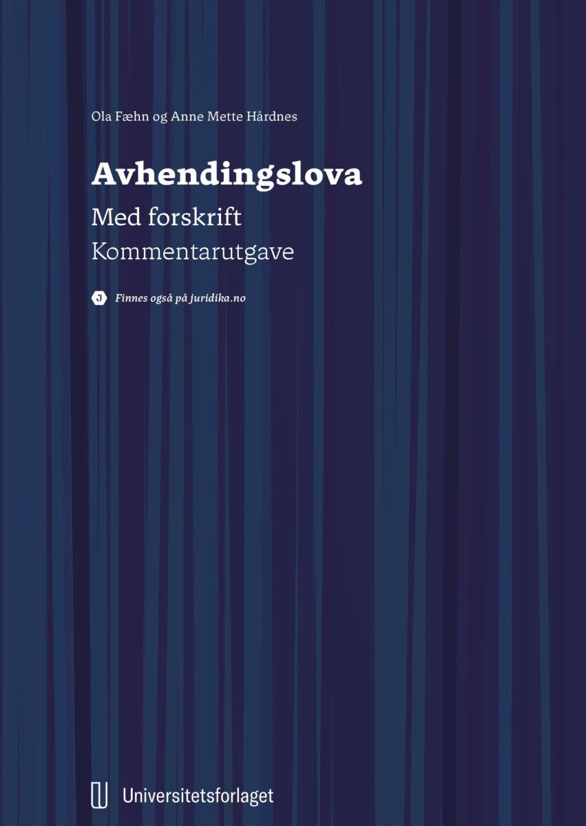 Avhendingslova - lov 3. juli 1992 nr. 93 om avhending av fast eigedom : med forskrift : forskrift 8. juni 2021 nr. 18