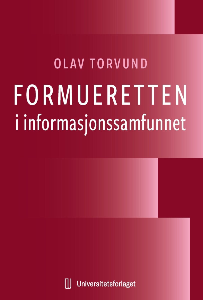Bilde av Formueretten I Informasjonssamfunnet Av Olav Torvund