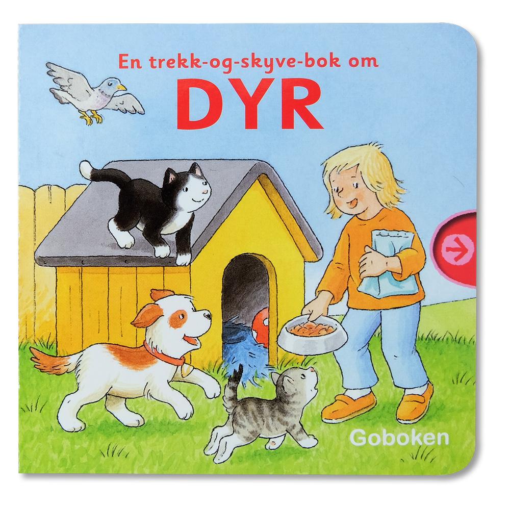 En trekk-og-skyve-bok om dyr