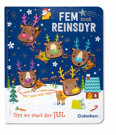 Fem små reinsdyr - flyr av sted før jul