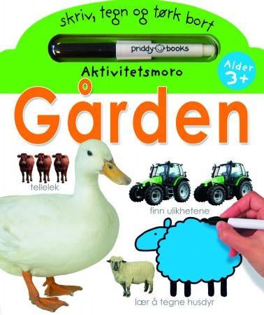 Gården - aktivitetsmoro : skriv, tegn og tørk bort