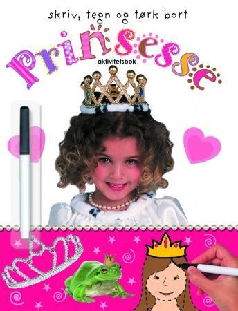 Prinsesse - aktivitetsbok : skriv, tegn og tørk bort