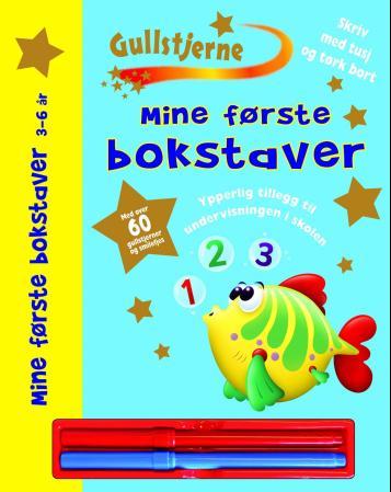 Mine første bokstaver. 3-6 år. 1 hefte, 2 tusjer, klistremerker - fra 3-6 år
