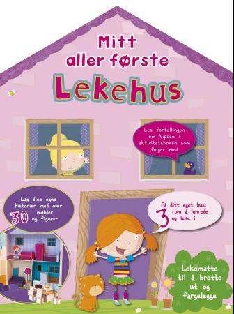 Mitt aller første lekehus. Kartonglekehus. Med aktivitetshefte, dukker og møbler i kartong - kartonglekehus