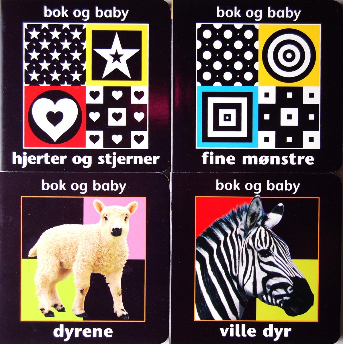 Bok og baby - samlesett 4 titler