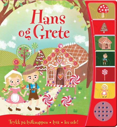 Hans og Grete - trykk på lydknappen, lytt, les selv!