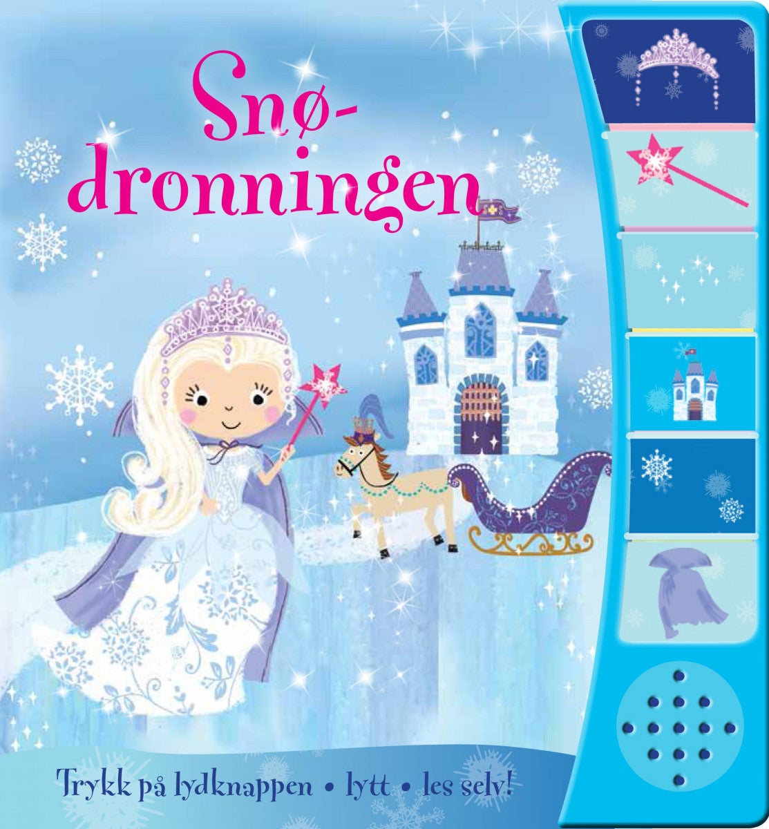 Snødronningen - trykk på lydknappen, lytt, les selv!