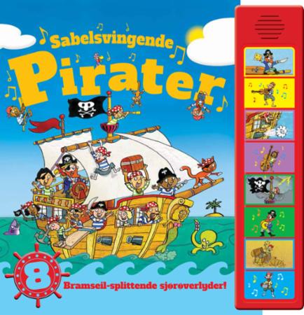 Sabelsvingende pirater - 8 lydknapper med sjørøverlyder