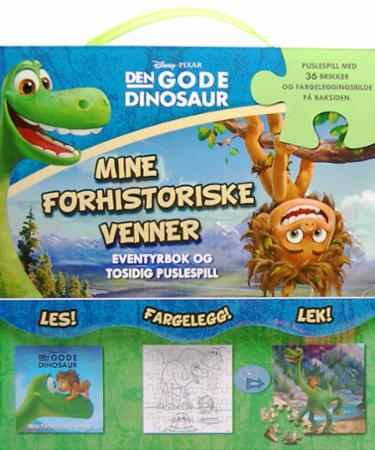 Bilde av Den Gode Dinosaur. Mine Forhistoriske Venner. Eventyrbok Og Puslespill. Les, Fargelegg, Lek! Puslesp